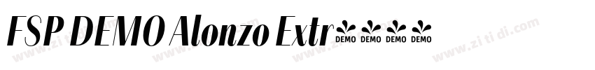 FSP DEMO Alonzo Extr字体转换